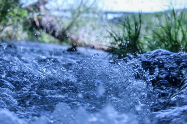 Primer Plano Ola Del Agua Fondo Agua Varias Formas Agua — Foto de Stock