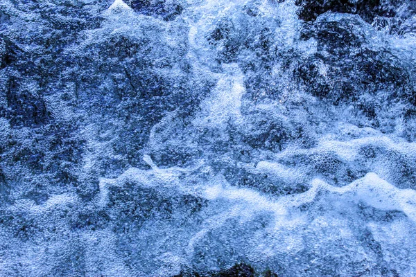 Vízi Háttér Vízhab Véletlenszerű Víz Megy Minden Irányba Felülnézet — Stock Fotó