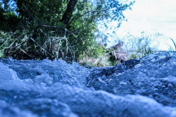 Primo Piano Dell Onda Dell Acqua Sfondo Acqua Varie Forme — Foto Stock