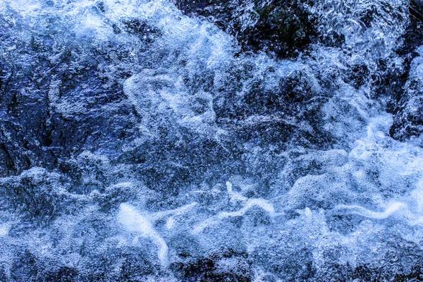 Het Water Water Achtergrond Schuimwater Sluit Maar Bovenaanzicht — Stockfoto