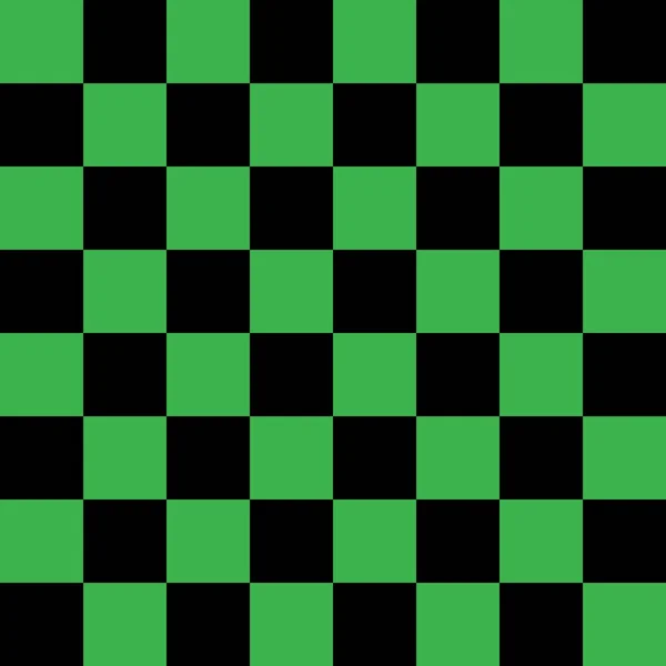 Checkerboard Por Cores Preto Verde Xadrez Xadrez Textura Tabuleiro Xadrez — Fotografia de Stock