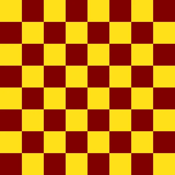 Checkerboard Och Maroon Och Gula Färger Checkerboard Schackbräda Konsistens Kvadratmönster — Stockfoto