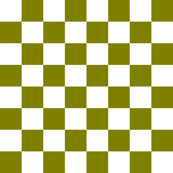 Checkerboard Par Couleurs Olive Blanc Damier Chessboard Texture Damier Modèle — Photo