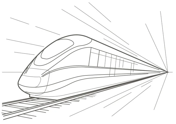 100+ High Speed Train Drawing Stock Illustrations, Royalty-Free