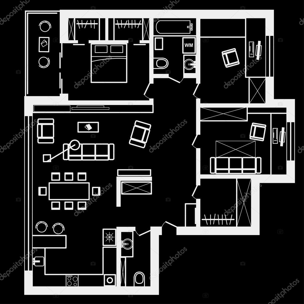 Architecture Floor Plan Stock Illustrations – 26,187 Architecture Floor Plan  Stock Illustrations, Vectors & Clipart - Dreamstime