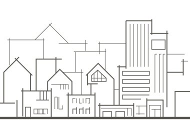 kentin doğrusal panoramik kroki