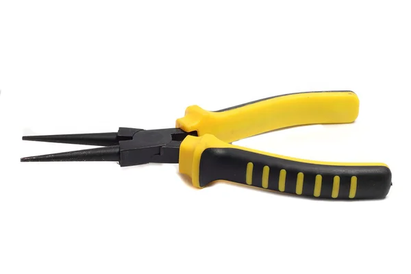 Pliers round with strong yellow-black handle — Stock Photo, Image