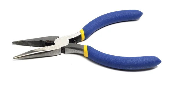 Compact pliers with blue handles — Stock Photo, Image