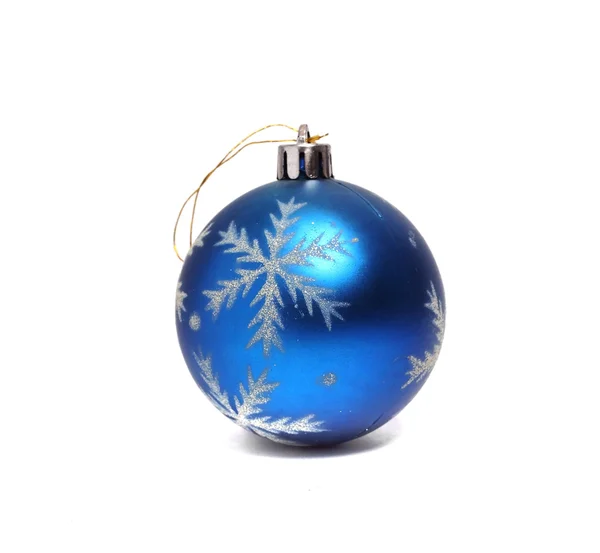 Old Christmas toy in the form of blue balls — Stock Photo, Image