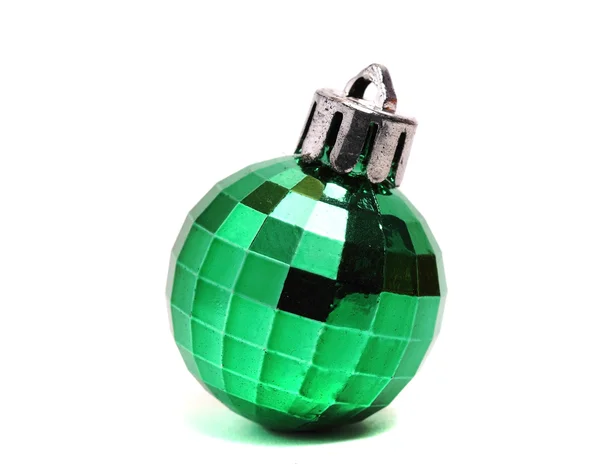 Velho pequeno bola de Natal verde — Fotografia de Stock