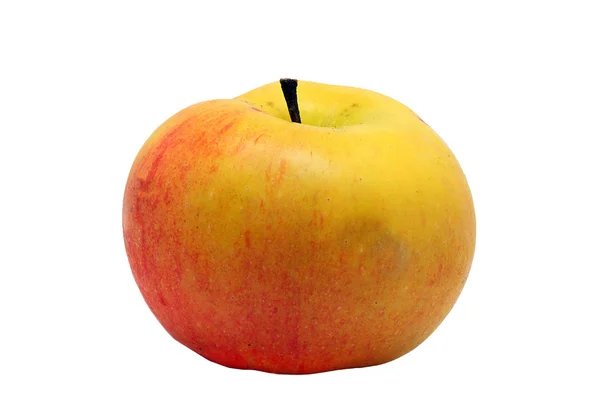 Большие спелые яблоки на белом фоне — стоковое фото