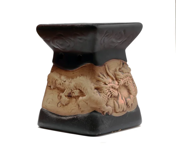 中国模式的陶瓷蜡烛台 — 图库照片