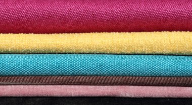 çeşitli kumaşlarla kaplı renk sandviç