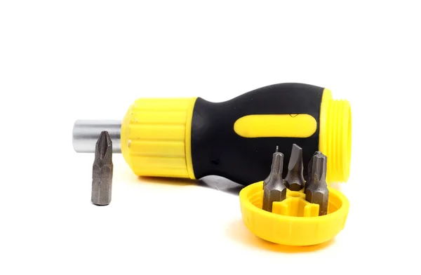 Phillips screwdriver and a screwdriver with different with nozzl — Stock Photo, Image