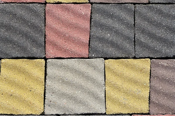 Textura barevné kamenné dlažby — Stock fotografie