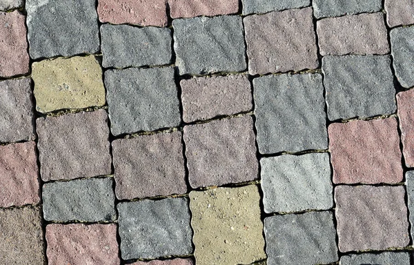 Textura de pavimentação de pedra colorida — Fotografia de Stock