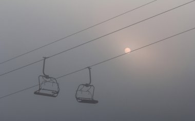 Fotoğraf teleferik Bukovel Dağı'nda