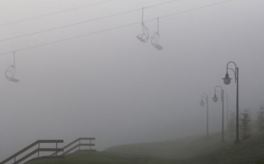 Fotoğraf teleferik Bukovel Dağı'nda