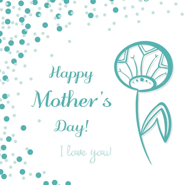 Dandelion Mothers Day — Stock Vector
