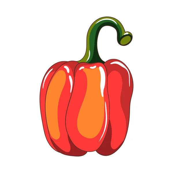 Desenhos animados pimenta vermelha —  Vetores de Stock