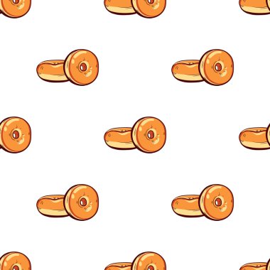 Çörek Dikişsiz desen beyaz