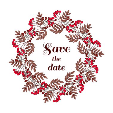 Çelenk kırmızı çilek