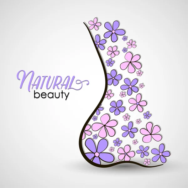 Belleza naturalbelleza — Vector de stock