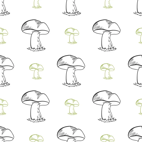 MushroomsPattern — Stock Vector