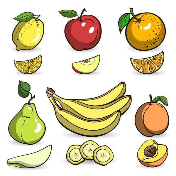 Colorfulfruits — Stockvector