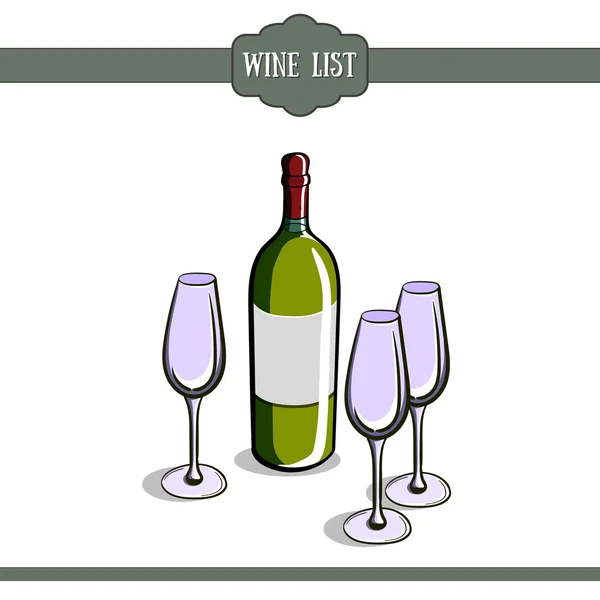 Winecard2 — Vettoriale Stock
