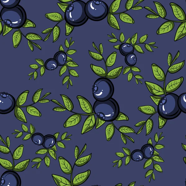 Blueberrypattern3 — Stok Vektör