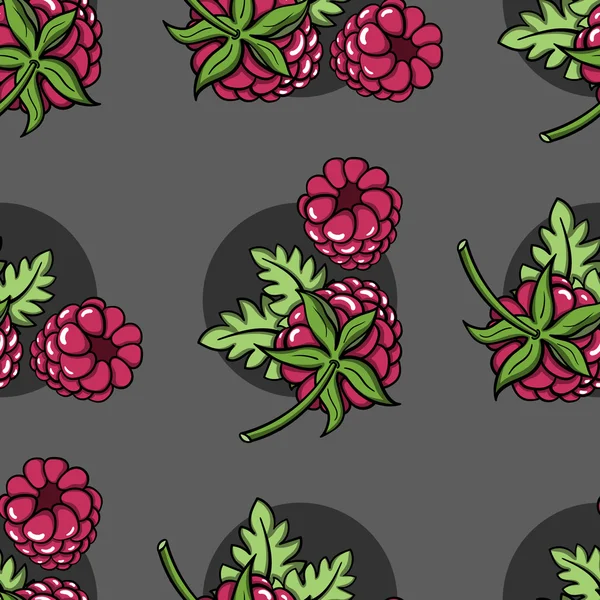 Raspberrypattern — Stok Vektör