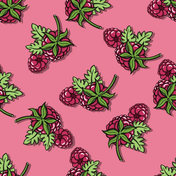 Raspberrypattern3 — Stok Vektör