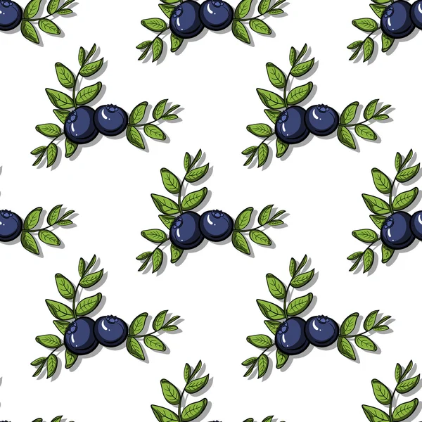 Blueberrypattern21 — Stok Vektör