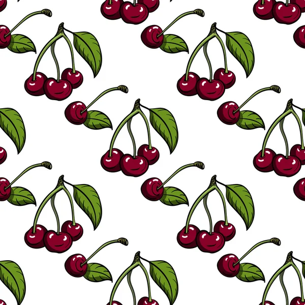 Cherrypattern2 — Stock Vector