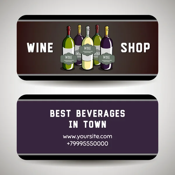 Winebusinesscard2 — Image vectorielle