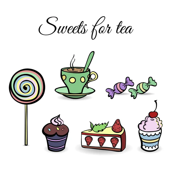 SweetsSet — Vector de stock