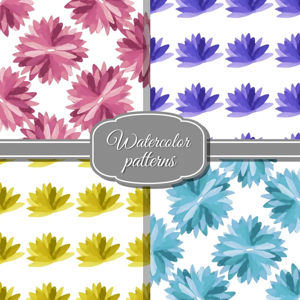 Setwatercolorpatterns — стоковый вектор