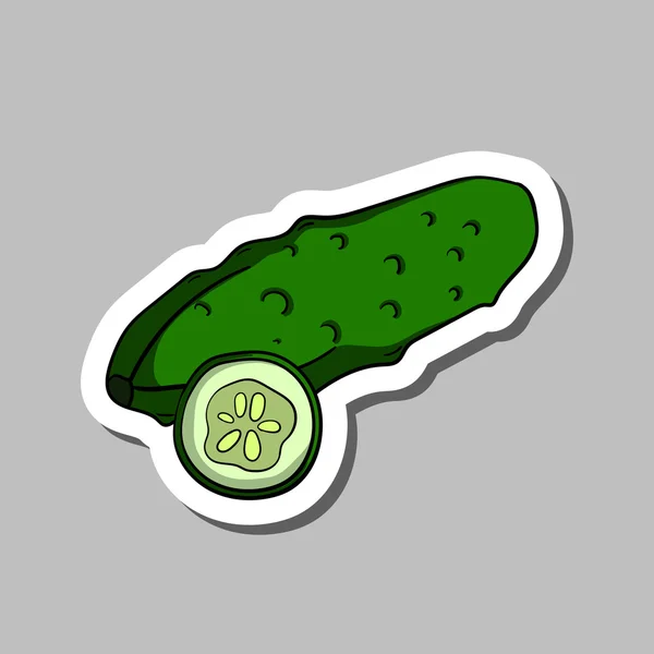 Cucumbersticker — стоковий вектор