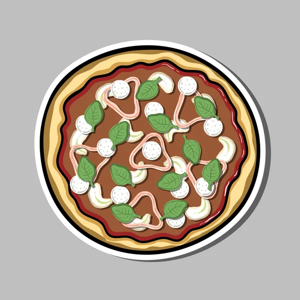 Pizzasticker4 — Stok Vektör