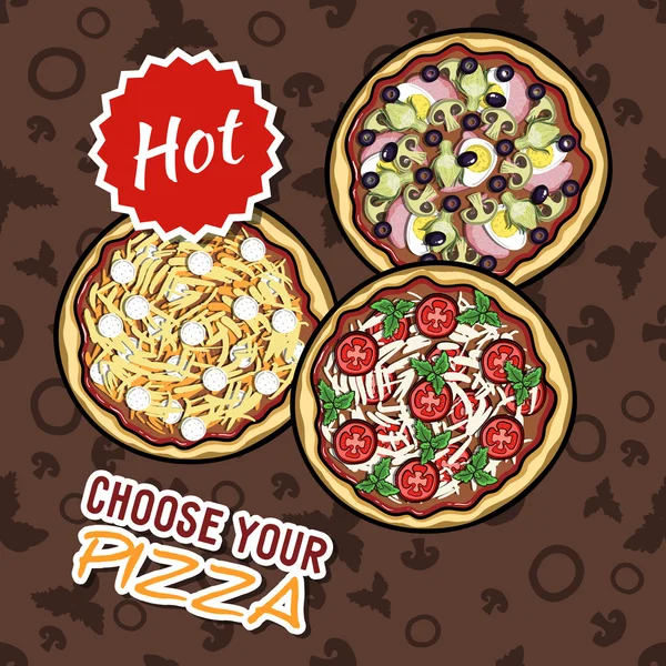 Pizzavec — Stockvector