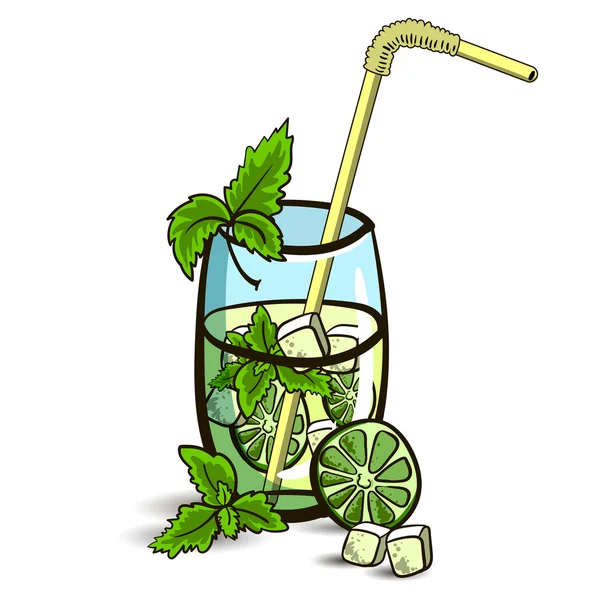 Mojito Isolato — Vettoriale Stock