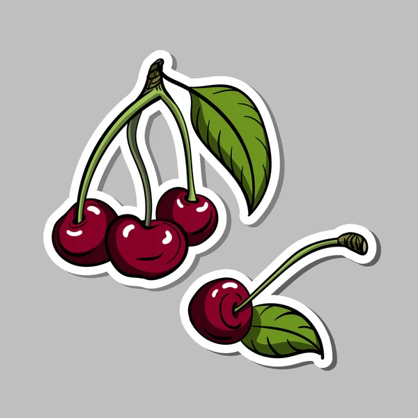 Sticker Cerise — Image vectorielle