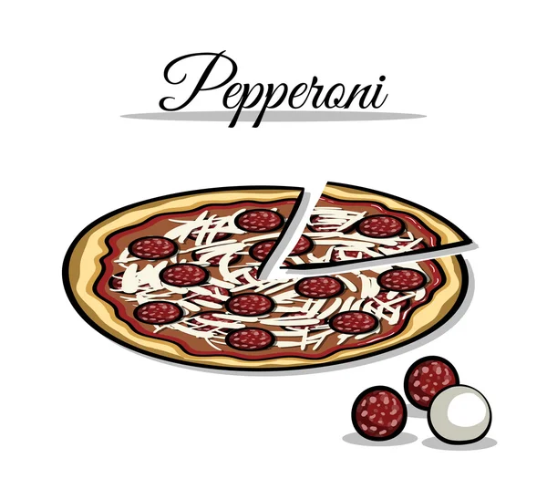 Pizzaingredient — Stockvector