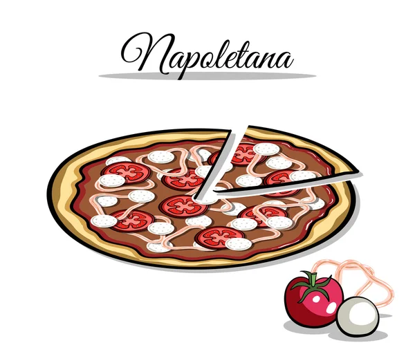 Pizza ingrediënt 5 — Stockvector