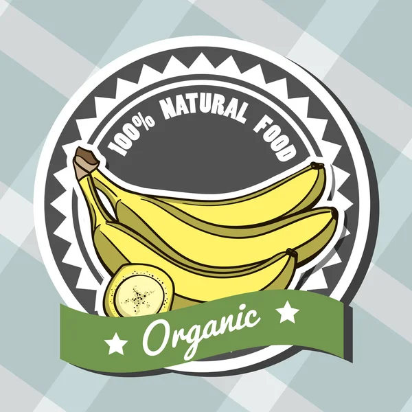 Banana alimentare naturale — Vettoriale Stock