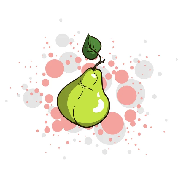 Juicy Pear brillante — Vector de stock