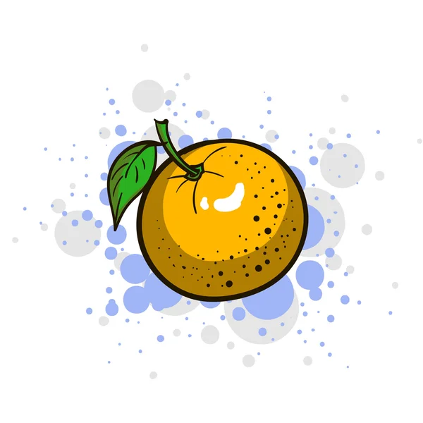 Světlé šťavnatý pomeranč — Stockový vektor