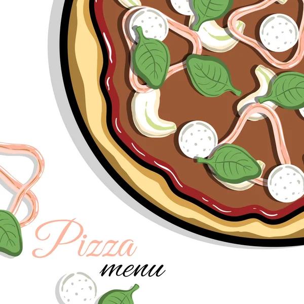 Menu voor Pizzeria 2 — Stockvector