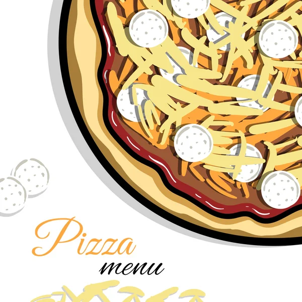 Menu For Pizzeria 6 — Stock Vector